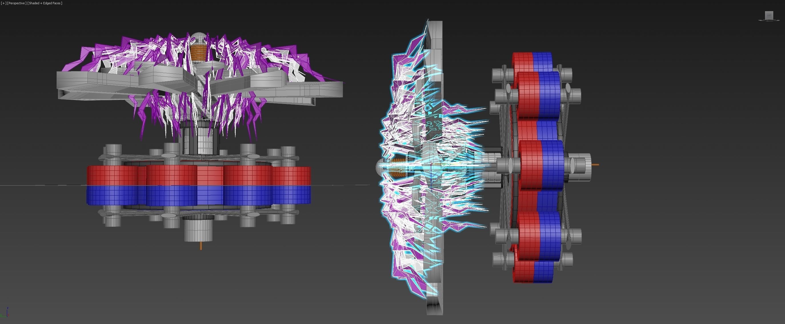 Electromagnetic Ionwind Propeller - Concept 3D model_6