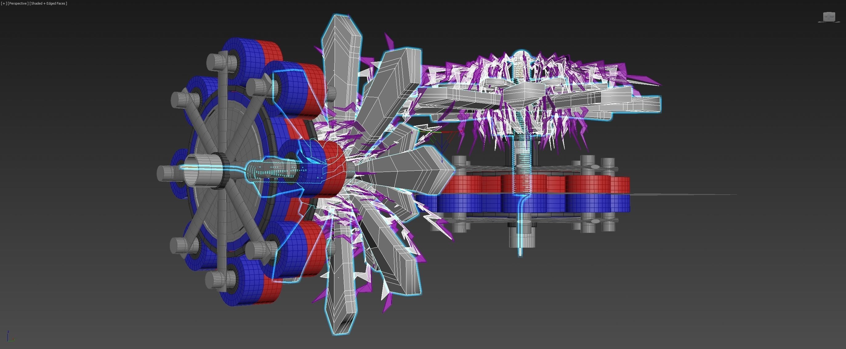 Electromagnetic Ionwind Propeller - Concept 3D model_9