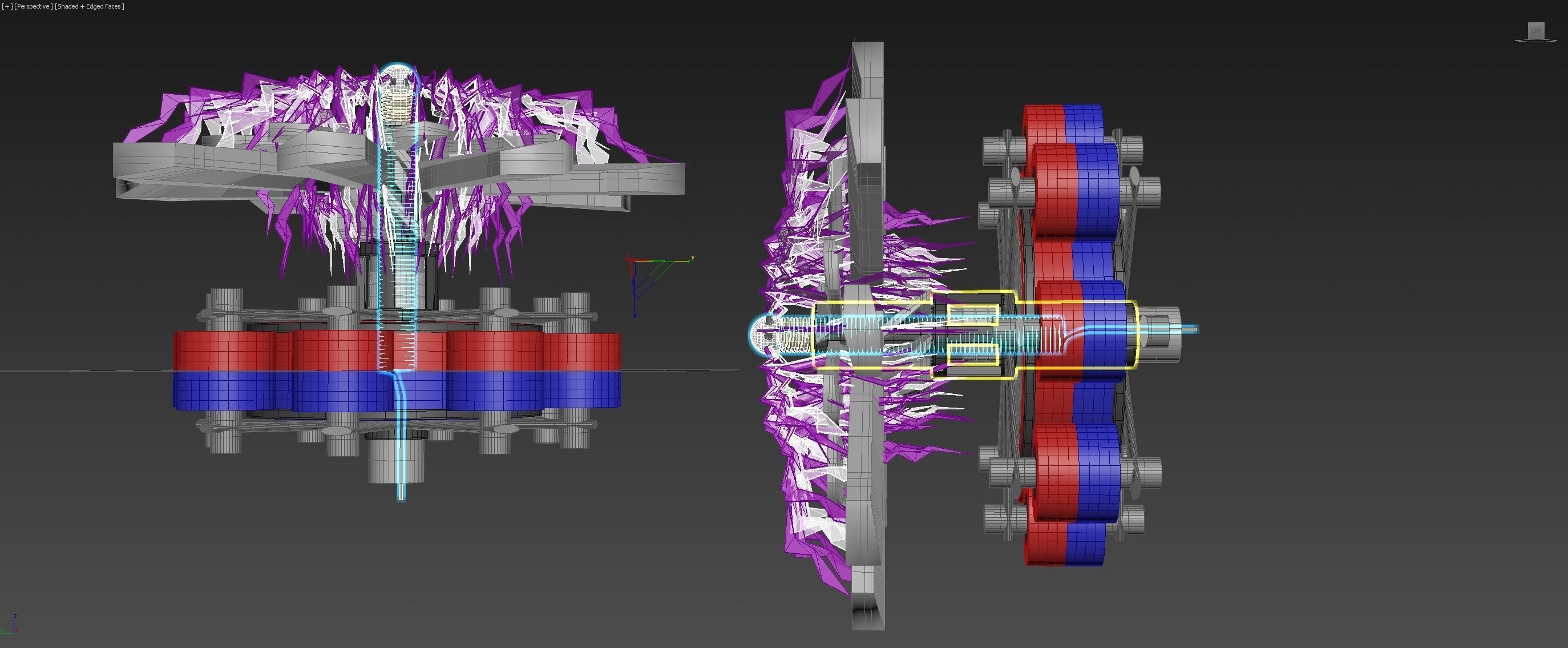 Electromagnetic Ionwind Propeller - Concept 3D model_7
