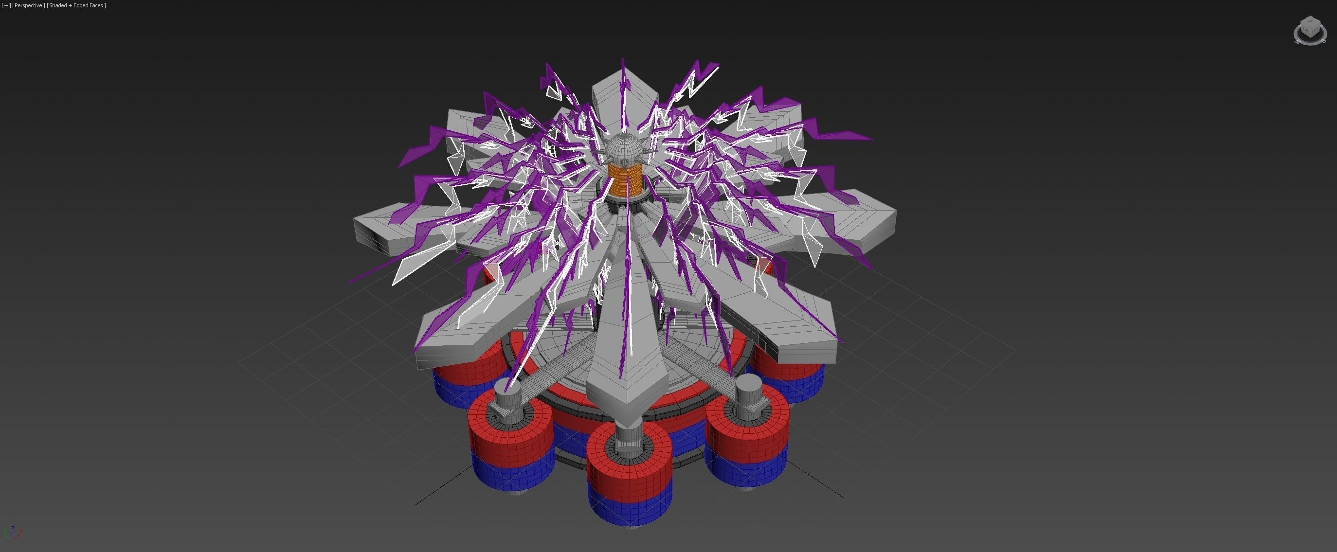 Electromagnetic Ionwind Propeller - Concept 3D model_4