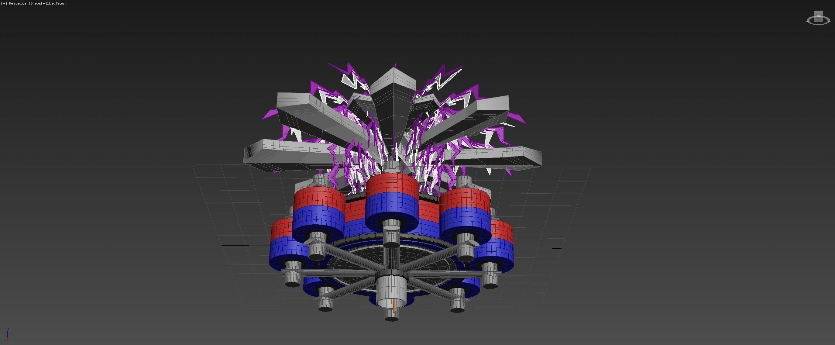 Electromagnetic Ionwind Propeller - Concept 3D model_5
