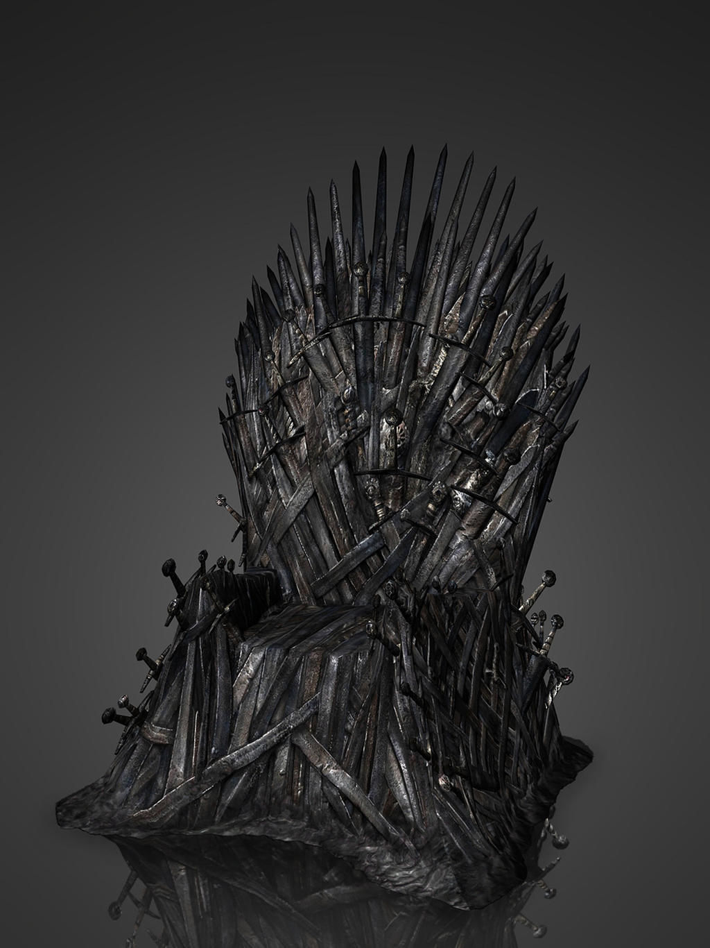 iron Throne Low-poly 3D model_4