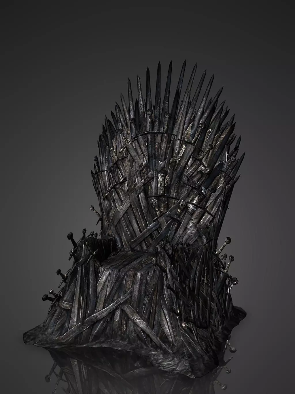 iron Throne Low-poly 3D model_0