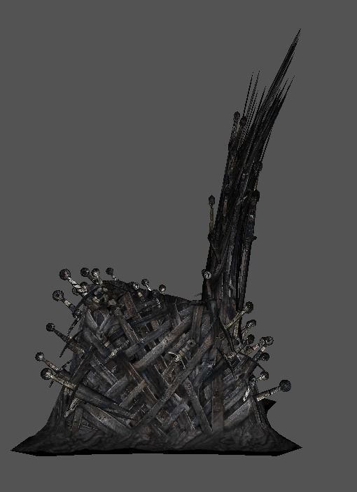 iron Throne Low-poly 3D model_7