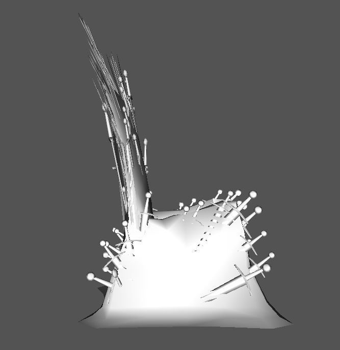 iron Throne Low-poly 3D model_1