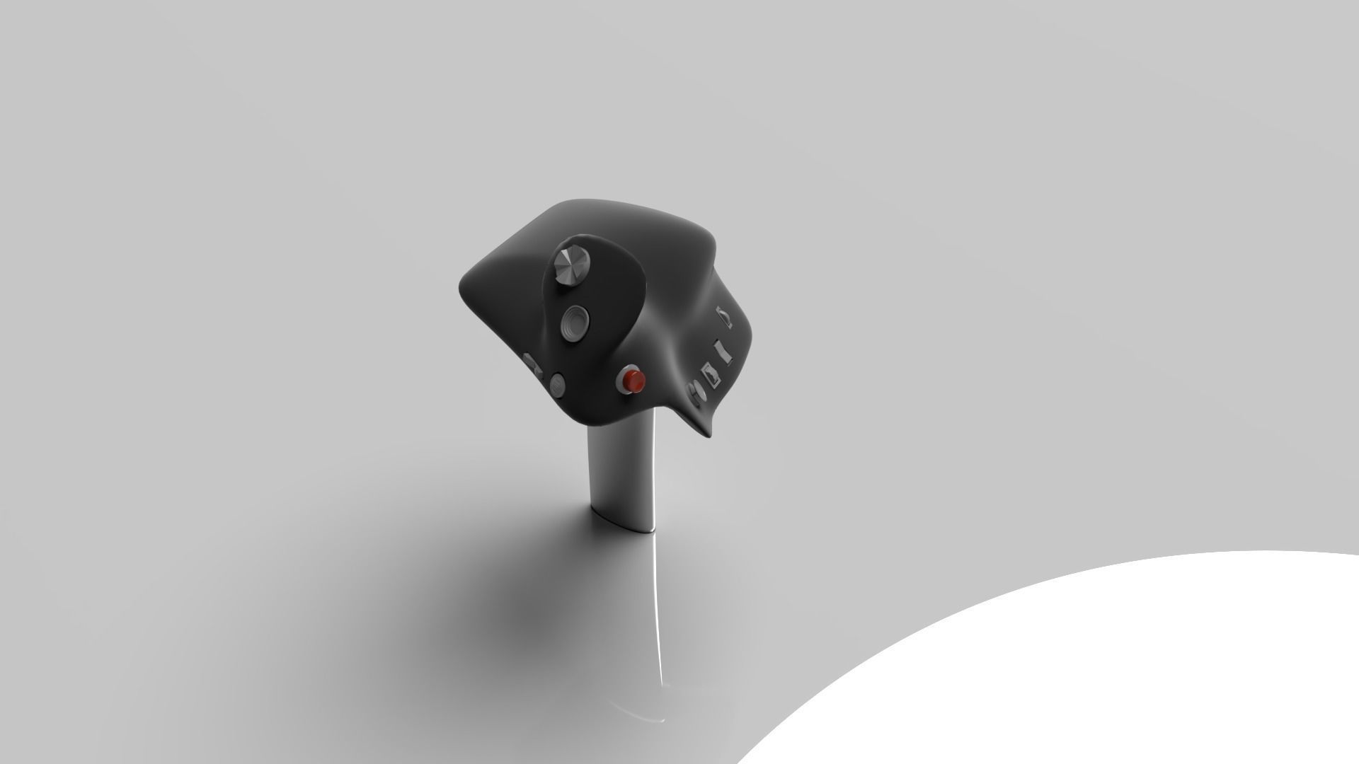 Controls buttons switch trim trigger paddle aircraft 3D model_8