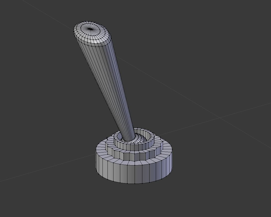 Controls buttons switch trim trigger paddle aircraft 3D model_17