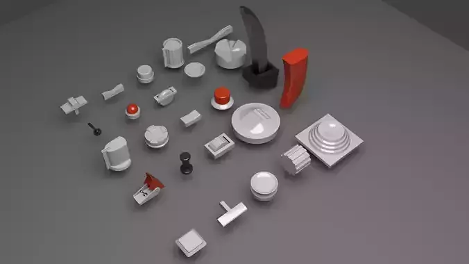 Controls buttons switch trim trigger paddle aircraft