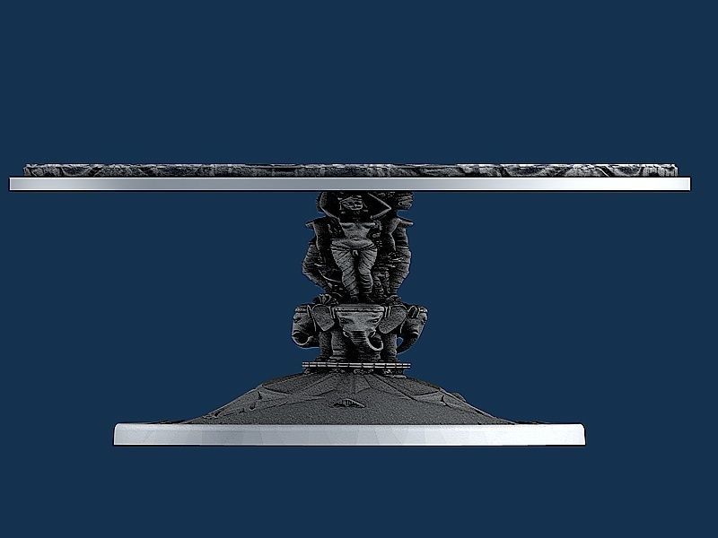 CLASSIC COFFEE TABLE 3D model_2