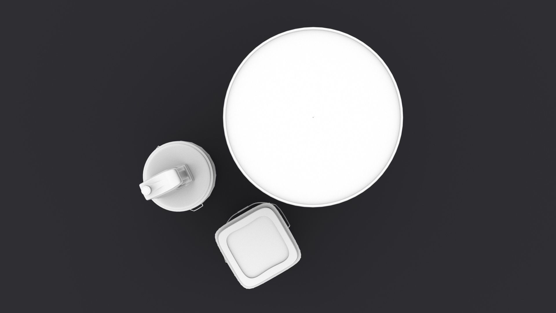 castrol bucket Low-poly 3D model_8