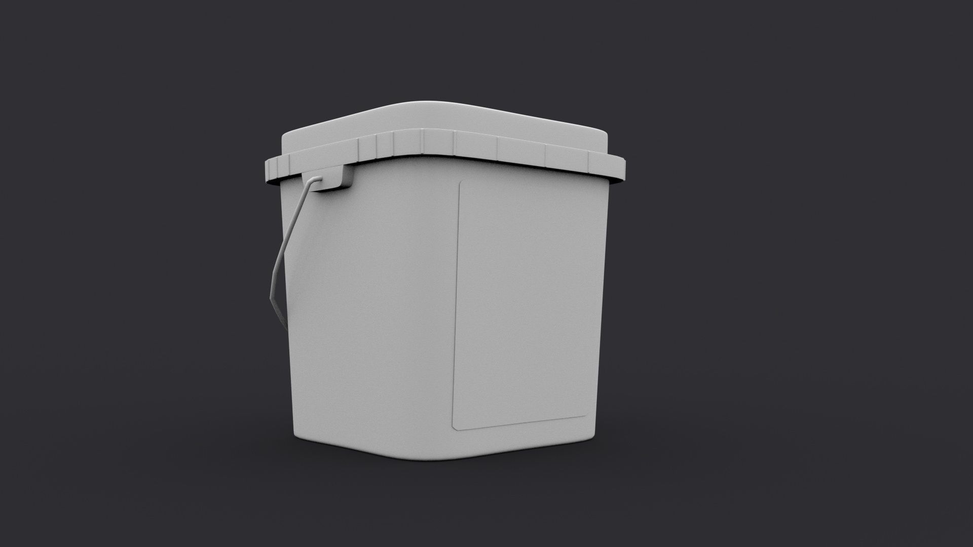 castrol bucket Low-poly 3D model_3