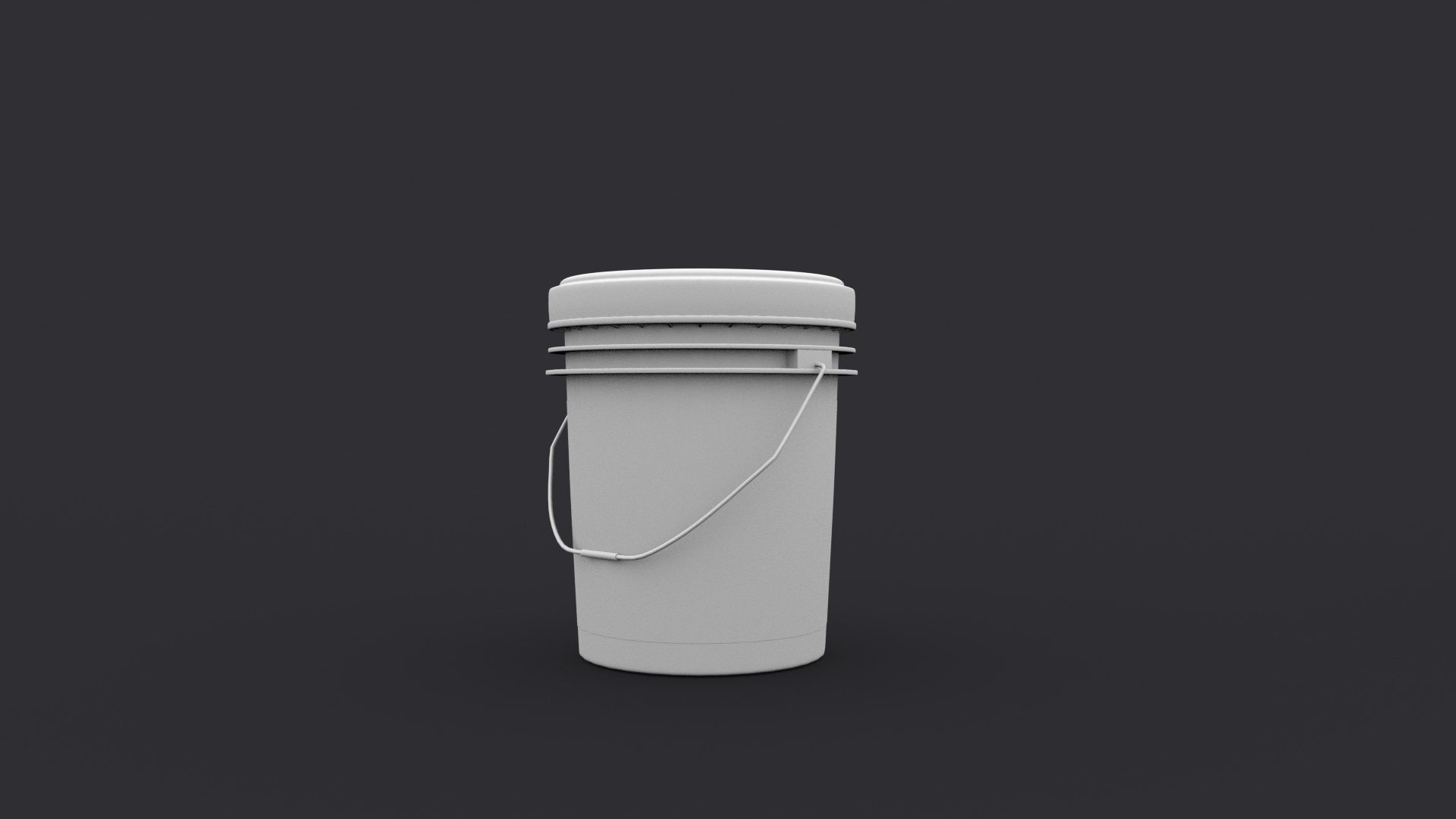 castrol bucket Low-poly 3D model_2