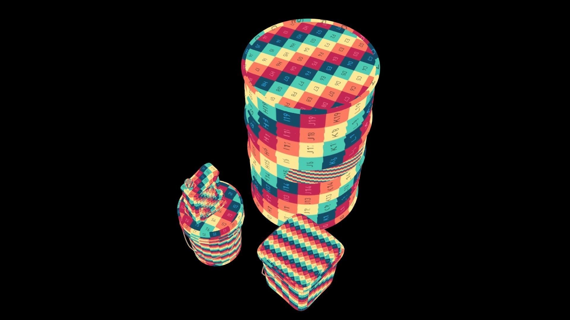 castrol bucket Low-poly 3D model_16