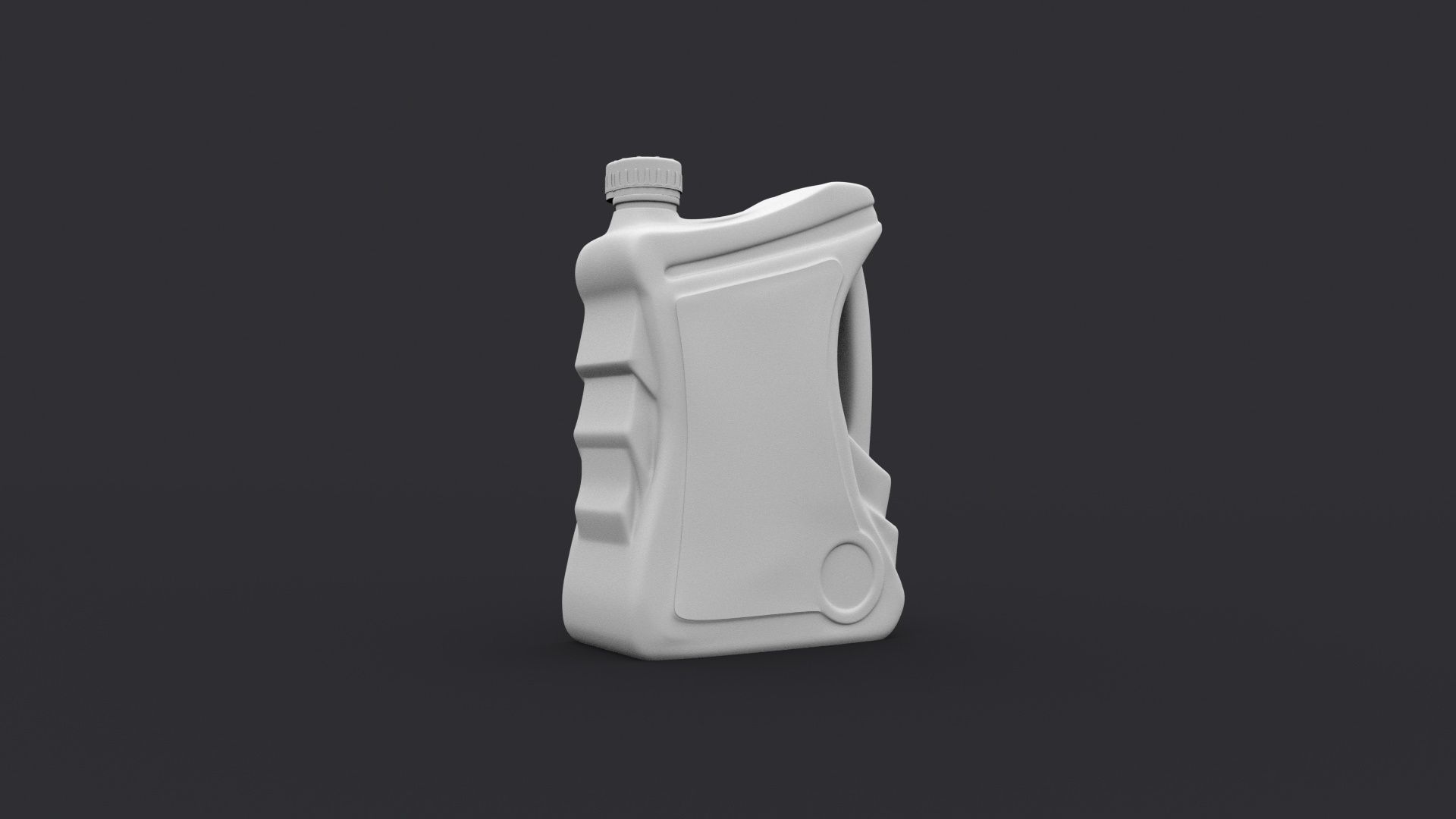 castrol bucket Low-poly 3D model_1