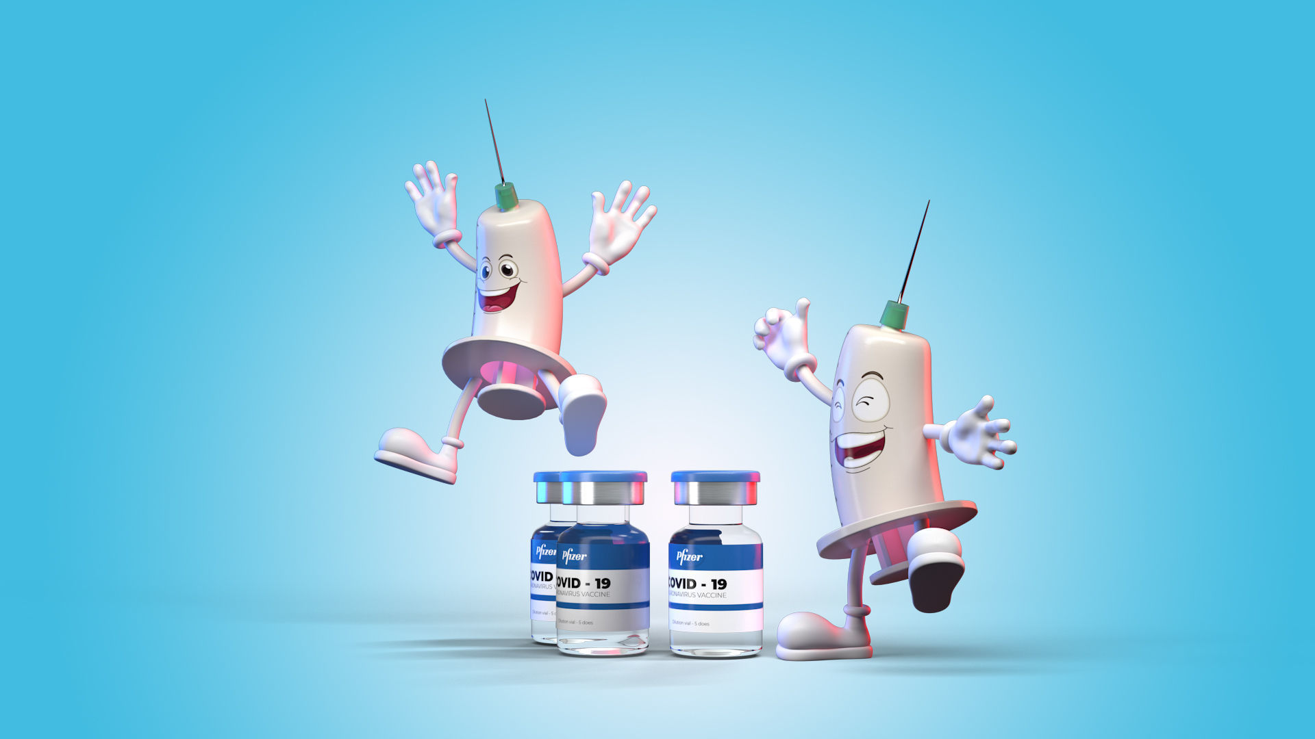 Syringe Man Character 3D model 3D model_10