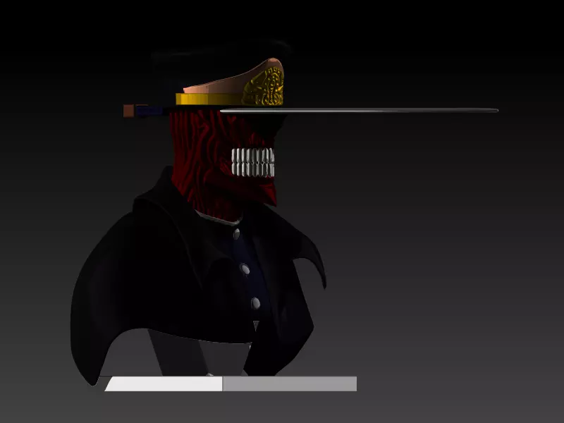 Katana Man from Chainsaw Man bust 3D print model
