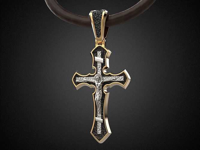 Women Holy Cross pendant P3 3D print model