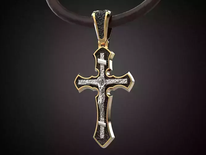 Women Holy Cross pendant P3 3D print model