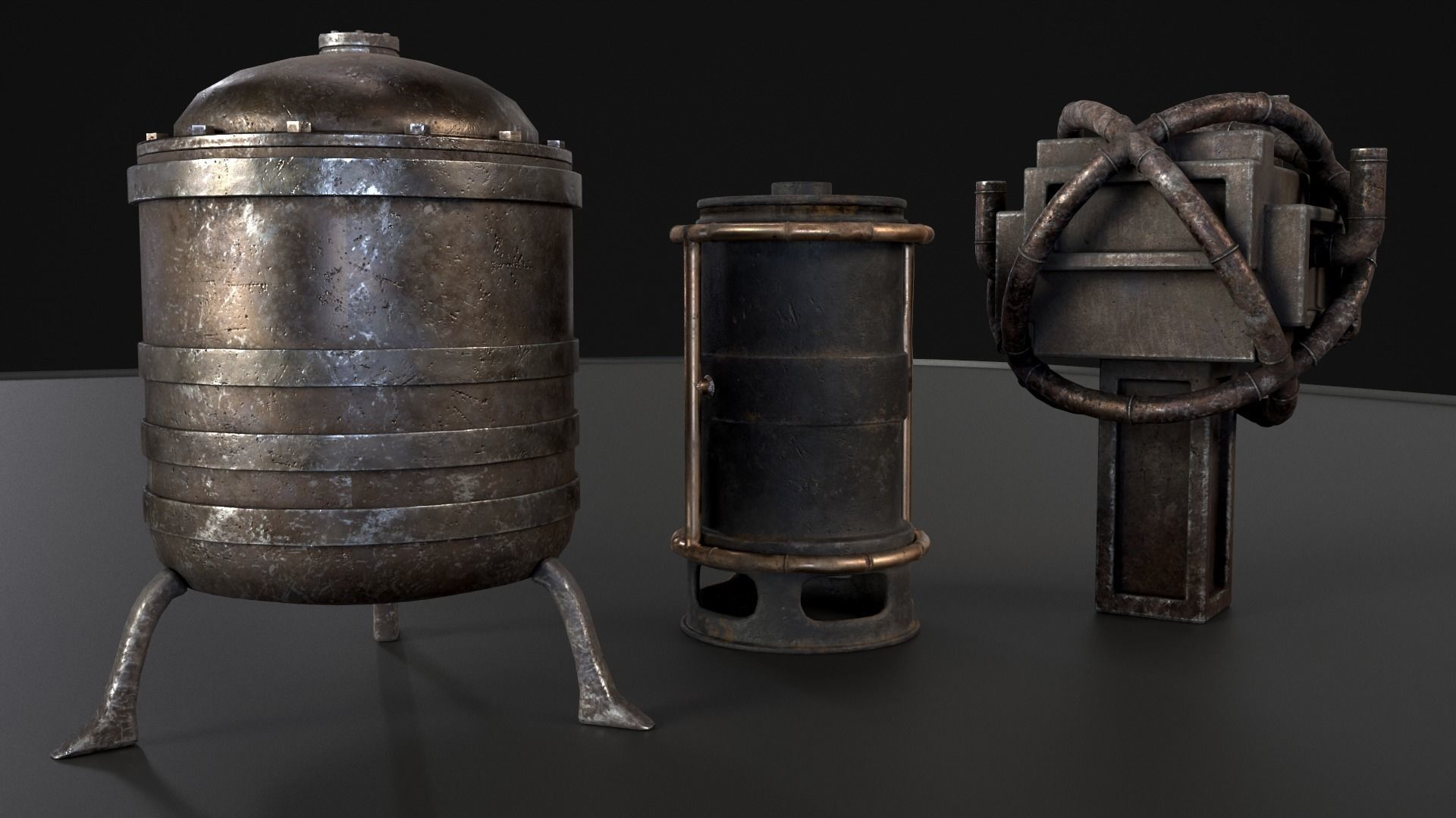 Medieval Alchemy Forge Low-poly 3D model_36