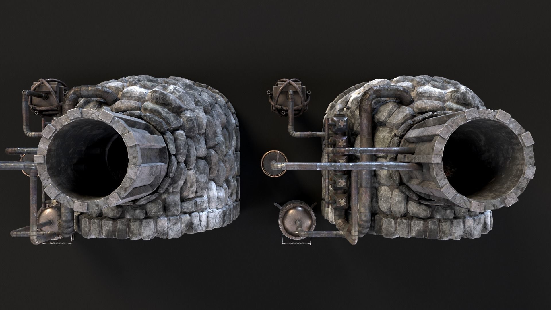 Medieval Alchemy Forge Low-poly 3D model_18
