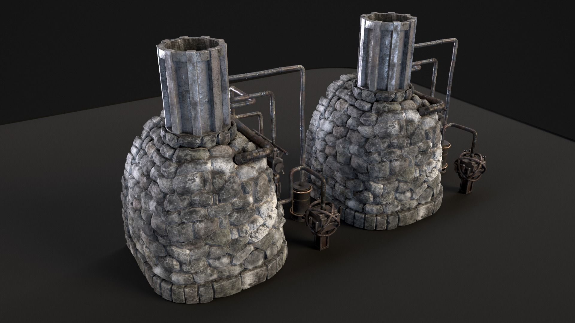 Medieval Alchemy Forge Low-poly 3D model_39