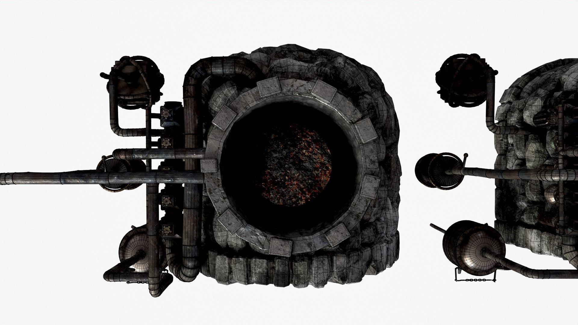 Medieval Alchemy Forge Low-poly 3D model_31