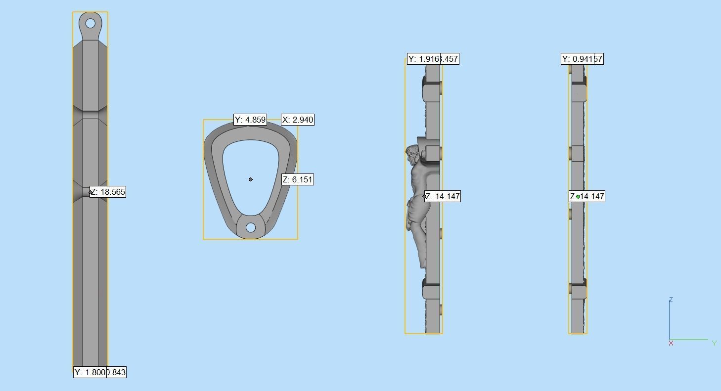 Men Holy Cross pendant P5 3D print model_13