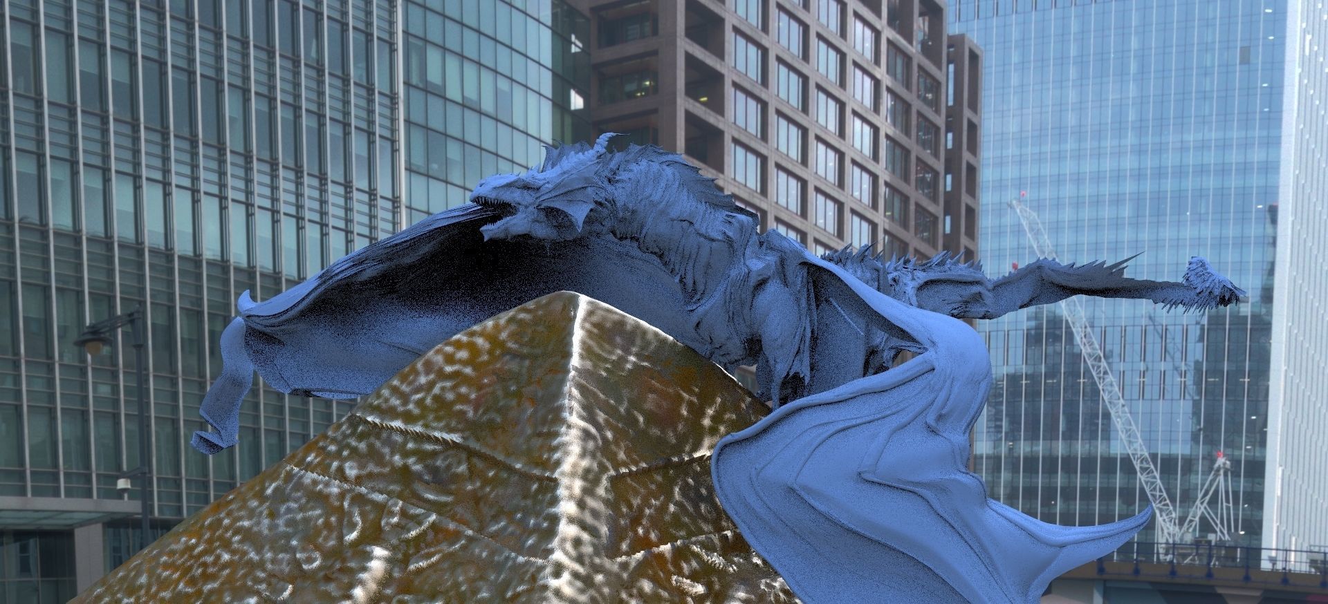 Dragon on Pyramid 3D model_3