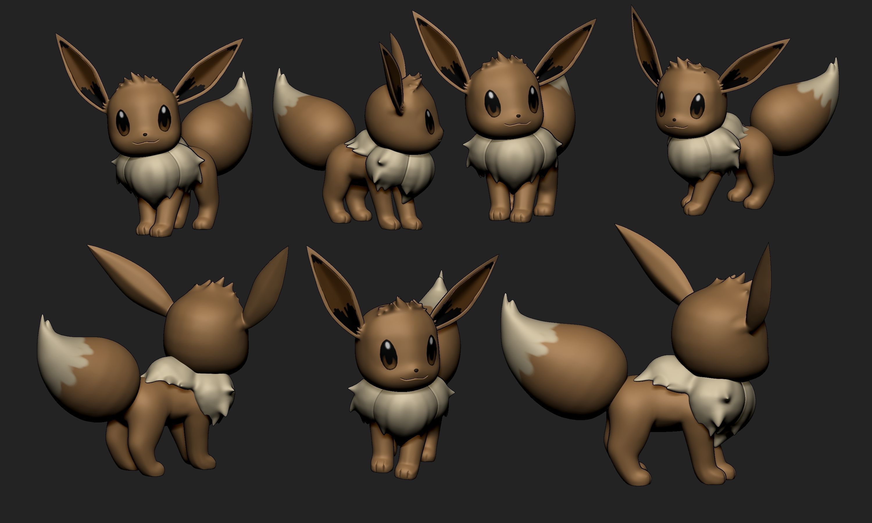 Pokemon - Eevee 3D print model_3