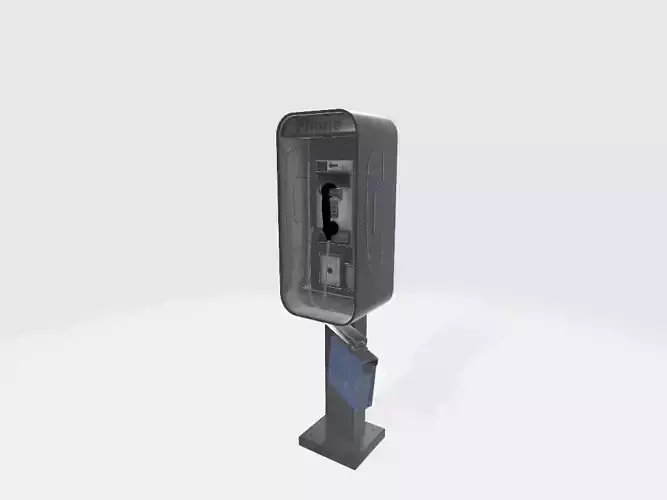 US Public Phone - MSFS Low-poly 3D model