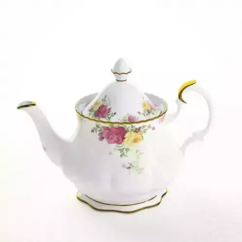 Floral Porcelain Teapot