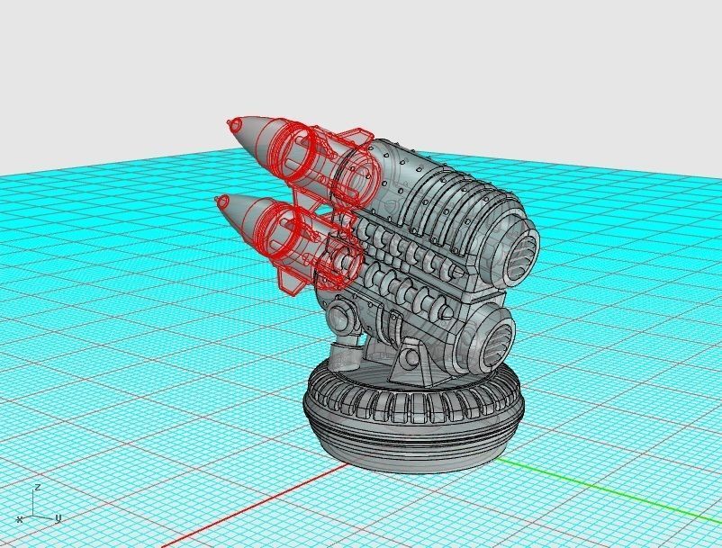 SUTURUS PATTERN DOMINATOR BUNDLE FLAMER CANNON HARPOON OF DOOM 3D print model_14