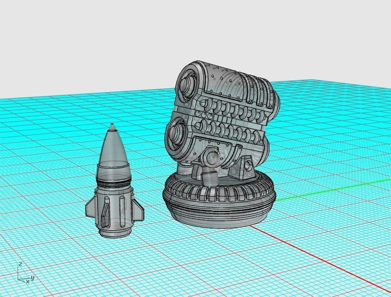 SUTURUS PATTERN DOMINATOR BUNDLE FLAMER CANNON HARPOON OF DOOM 3D print model_11