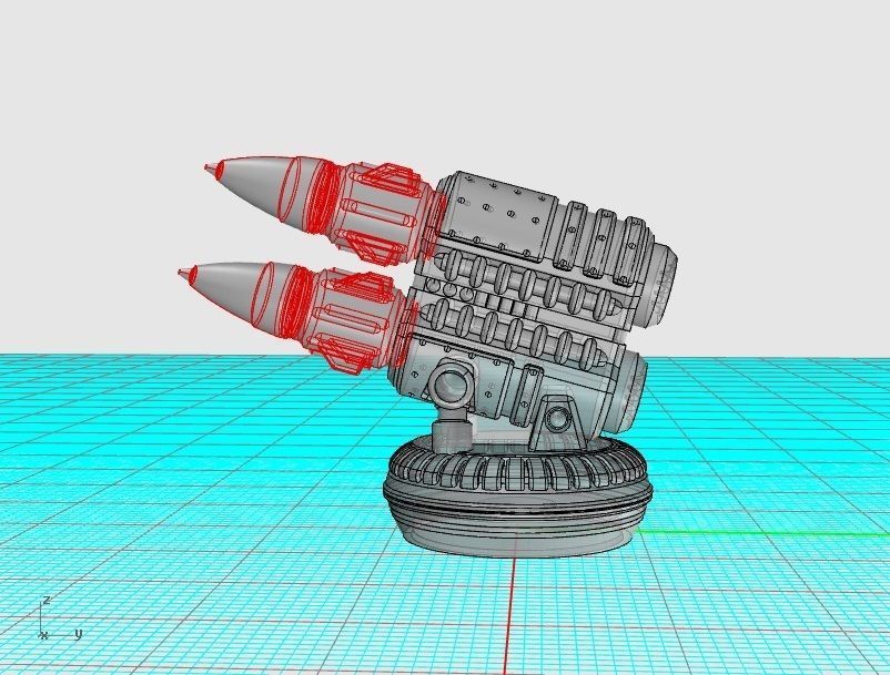SUTURUS PATTERN DOMINATOR BUNDLE FLAMER CANNON HARPOON OF DOOM 3D print model_12