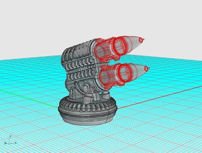 SUTURUS PATTERN DOMINATOR BUNDLE FLAMER CANNON HARPOON OF DOOM 3D print model_13
