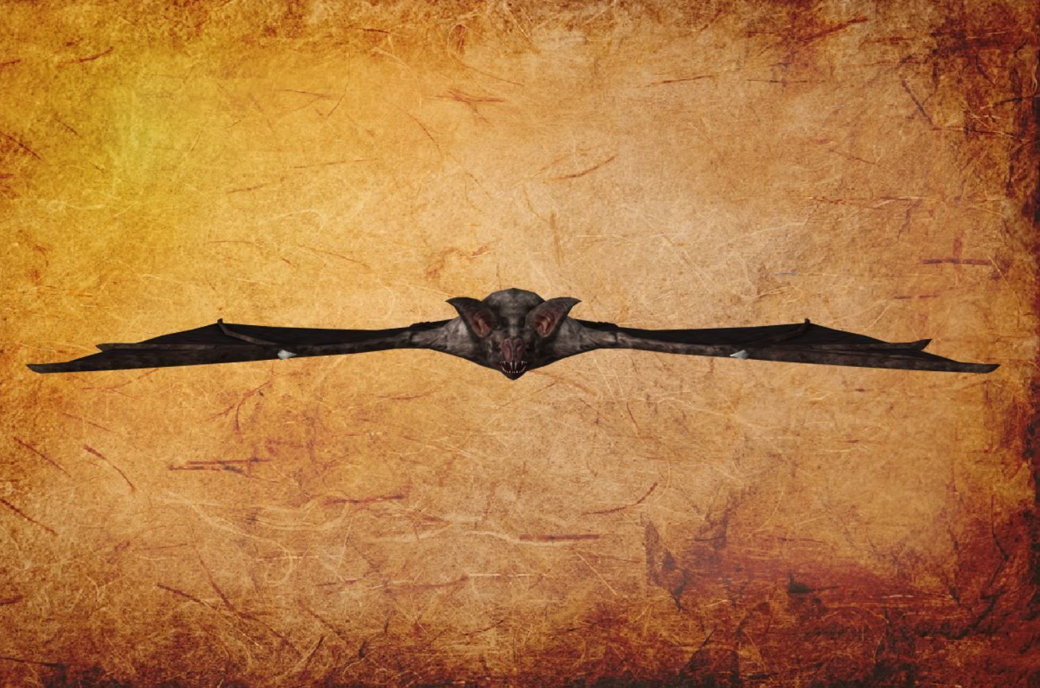 BAT lowpoly lord of rings Low-poly 3D model_1