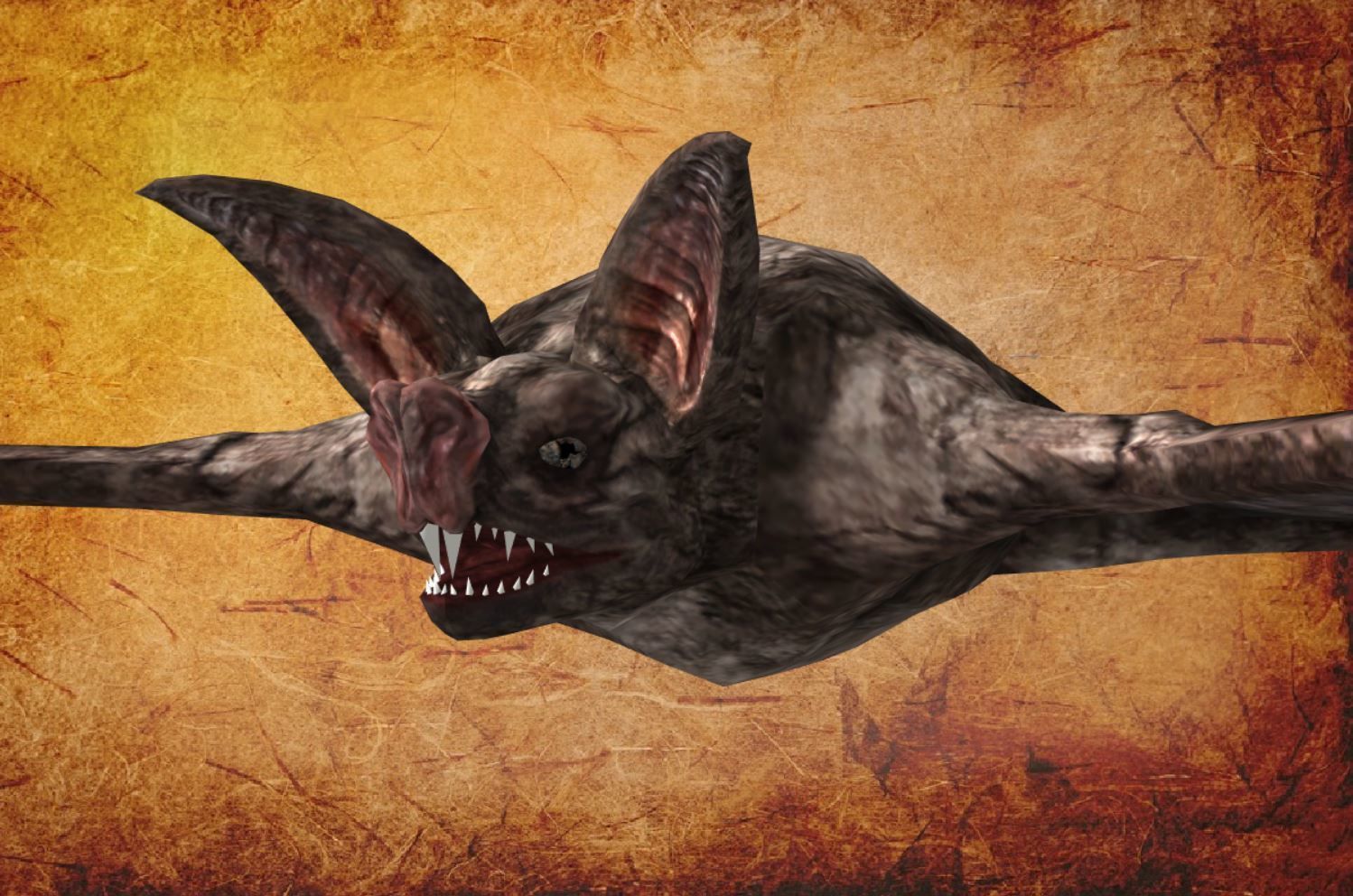 BAT lowpoly lord of rings Low-poly 3D model_11