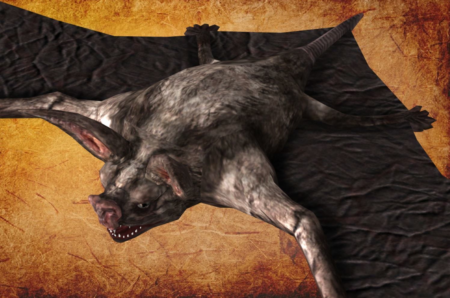 BAT lowpoly lord of rings Low-poly 3D model_12