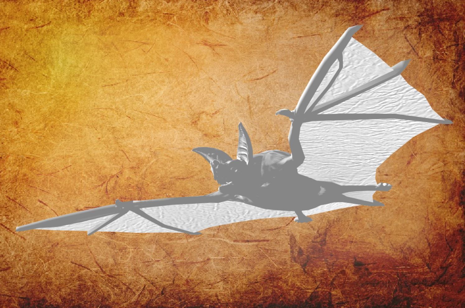 BAT lowpoly lord of rings Low-poly 3D model_8