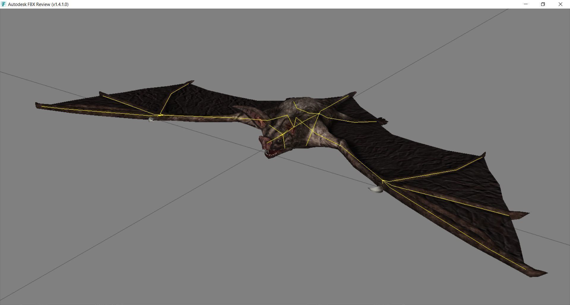 BAT lowpoly lord of rings Low-poly 3D model_4