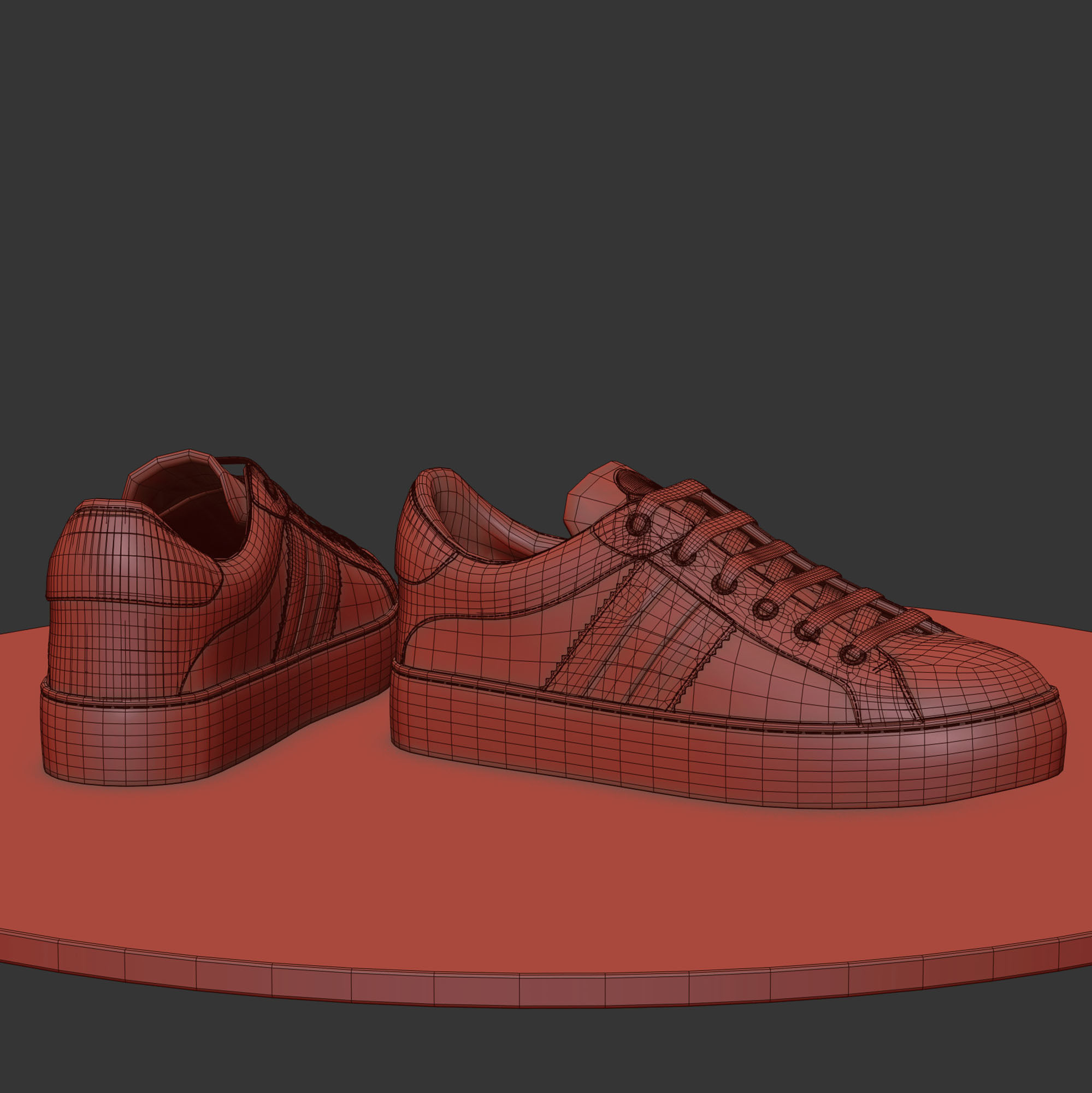 Moncler Ariel Shoes 3D model_7