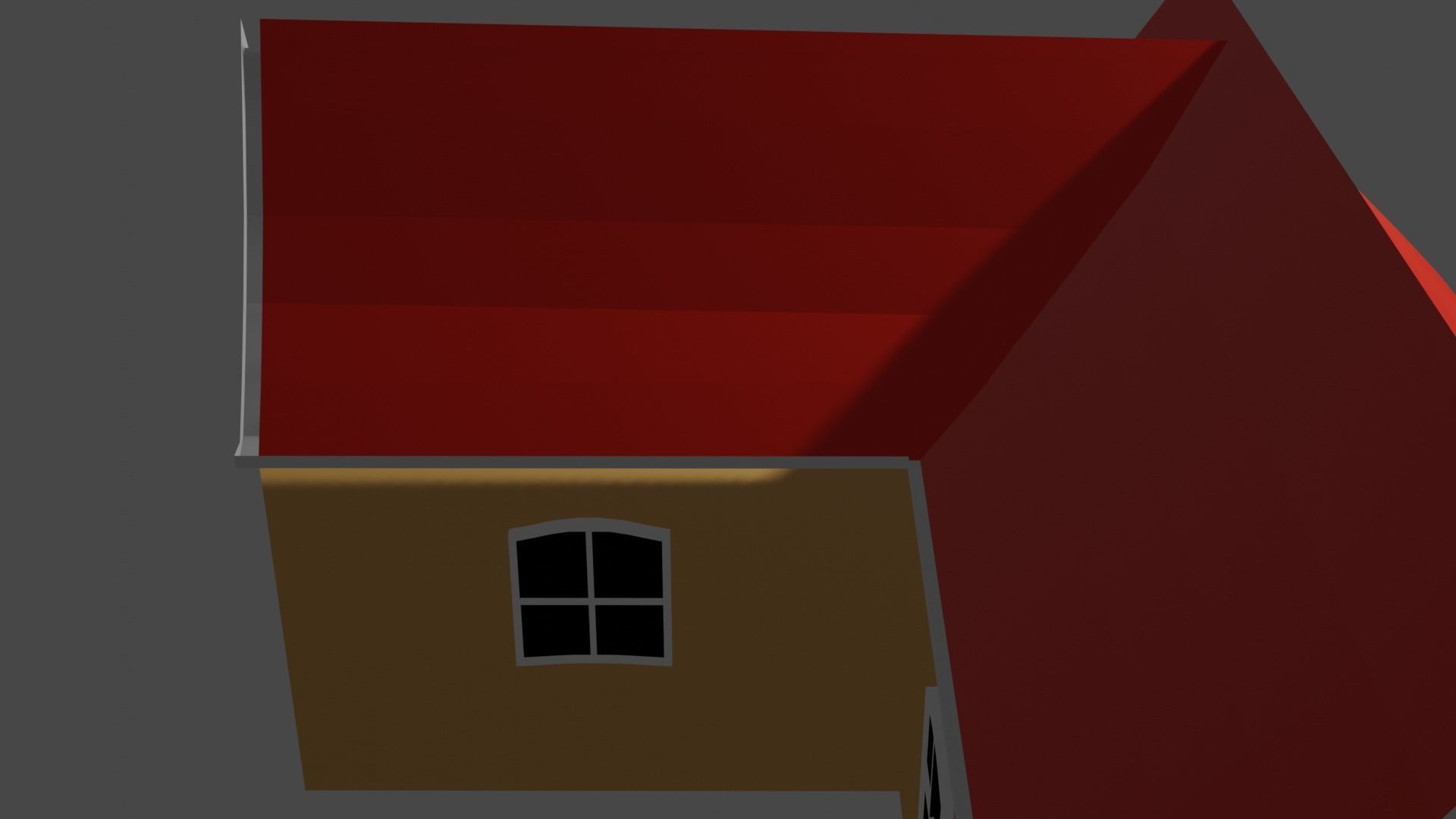 Cartoon House 3D model_2