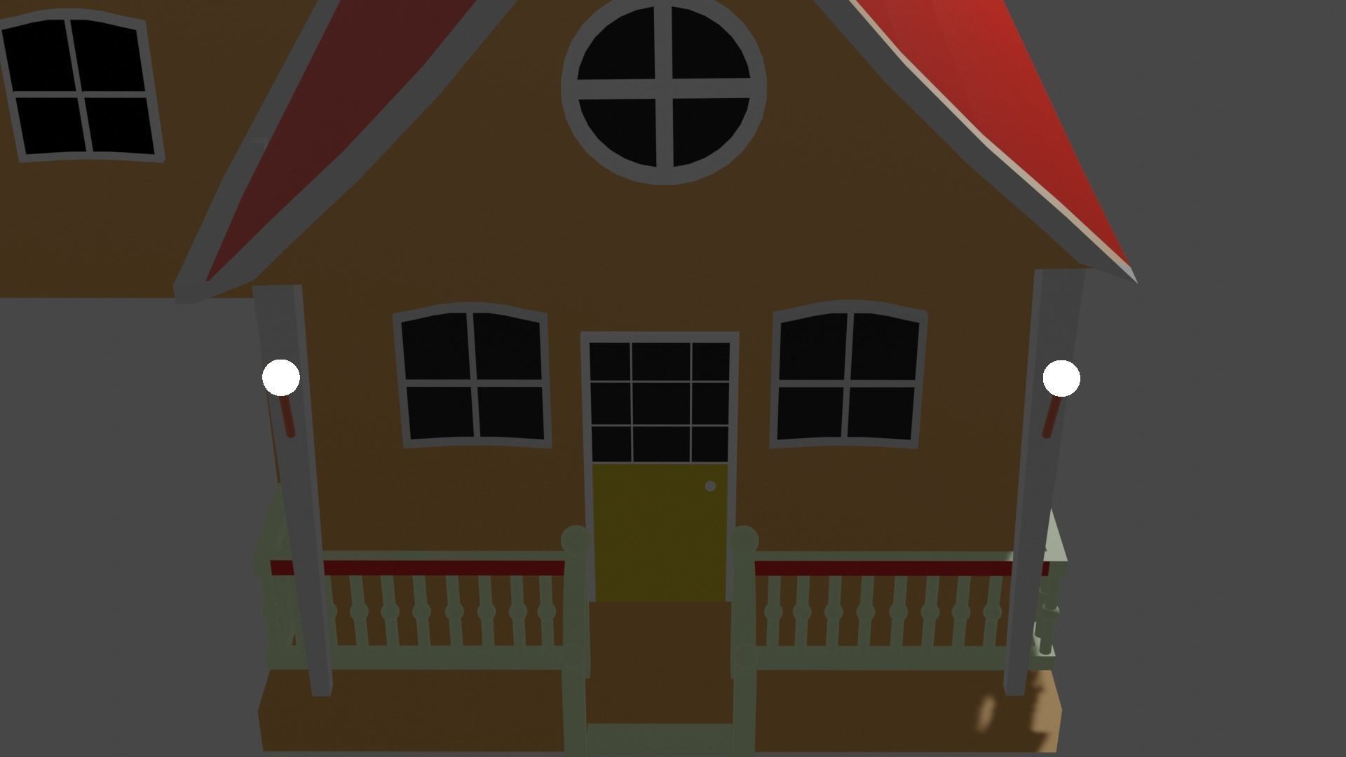 Cartoon House 3D model_1