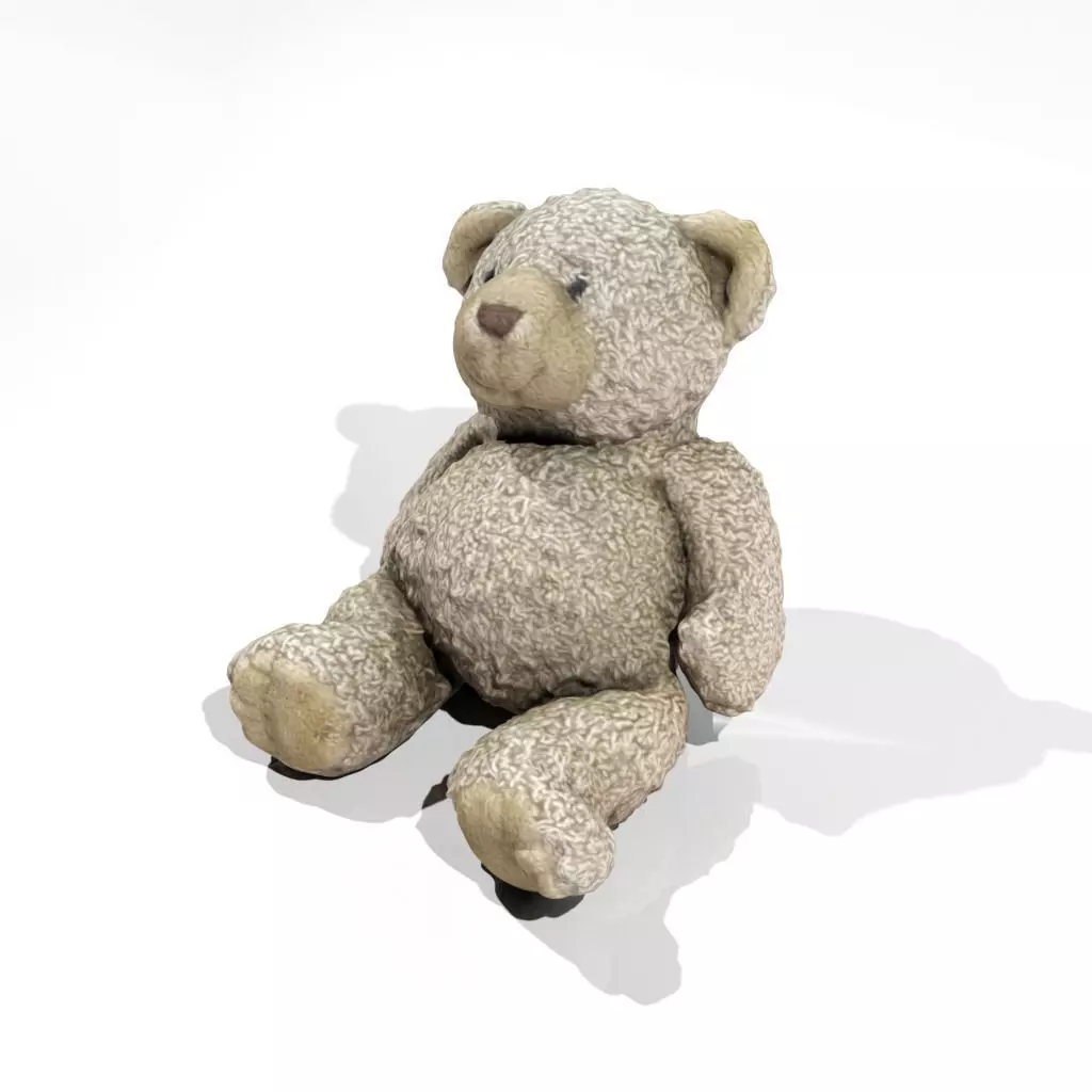 Teddy Bear 1 Low-poly 3D model_0