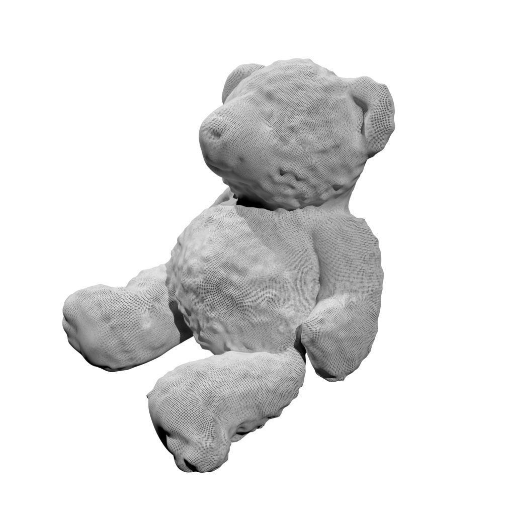 Teddy Bear 1 Low-poly 3D model_3