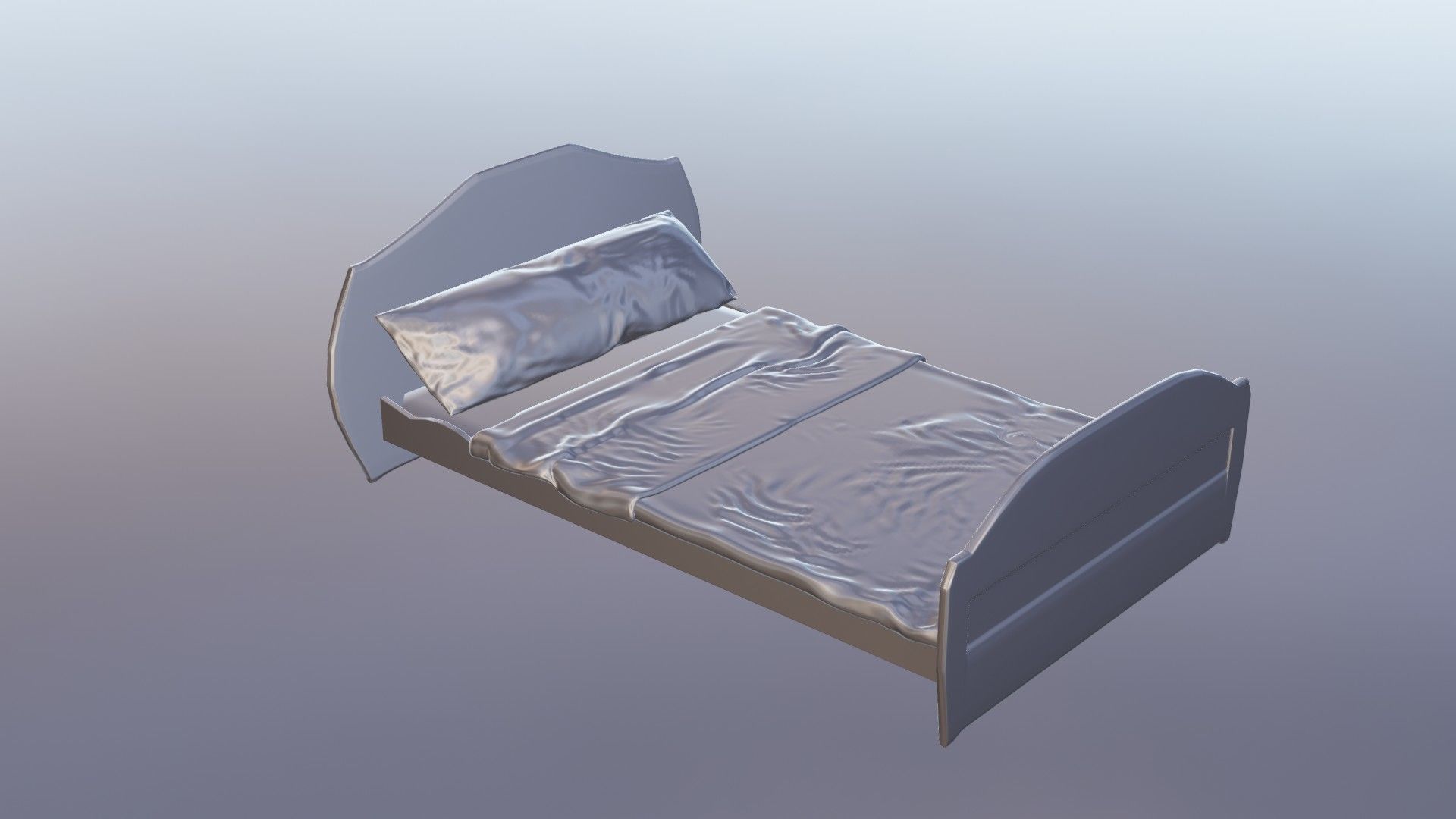 3D MODEL BEDROOM BED WITH ILLUMINATION 3D model_4