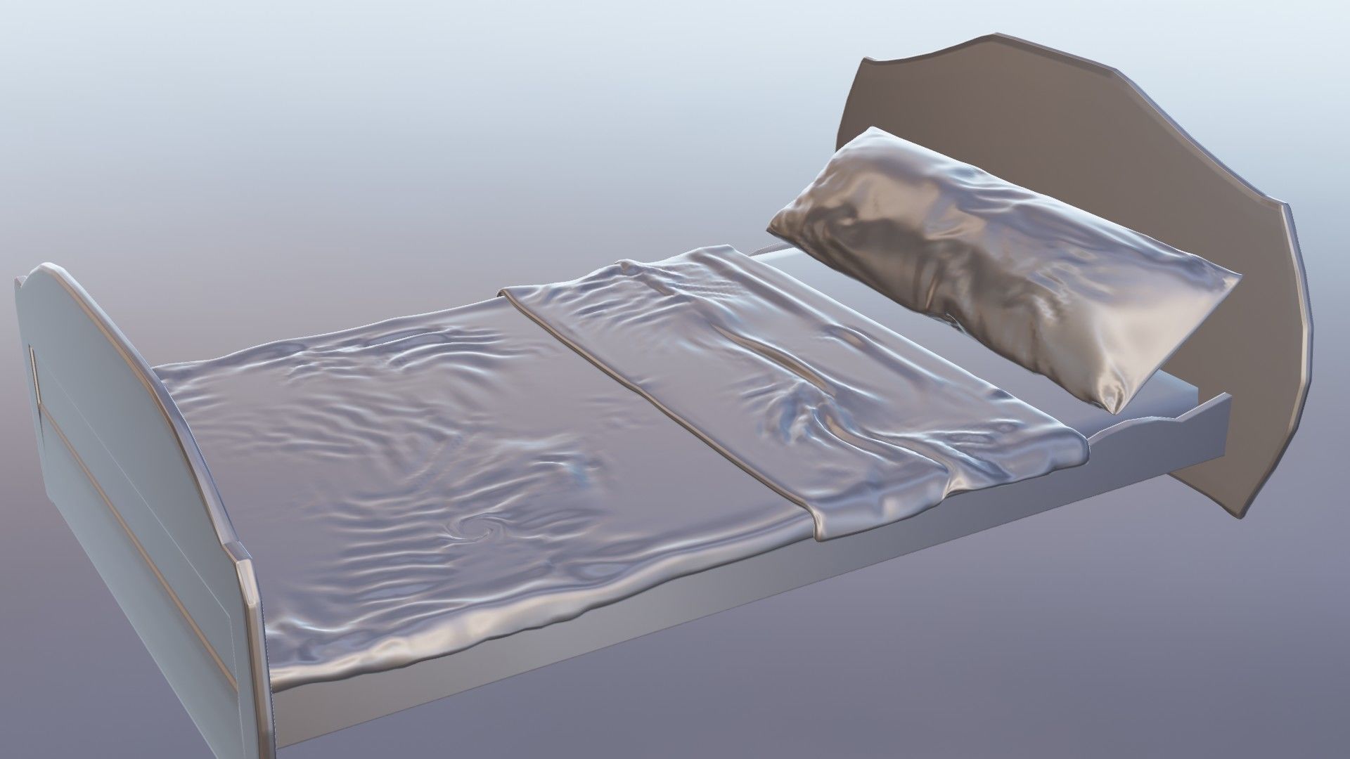 3D MODEL BEDROOM BED WITH ILLUMINATION 3D model_3