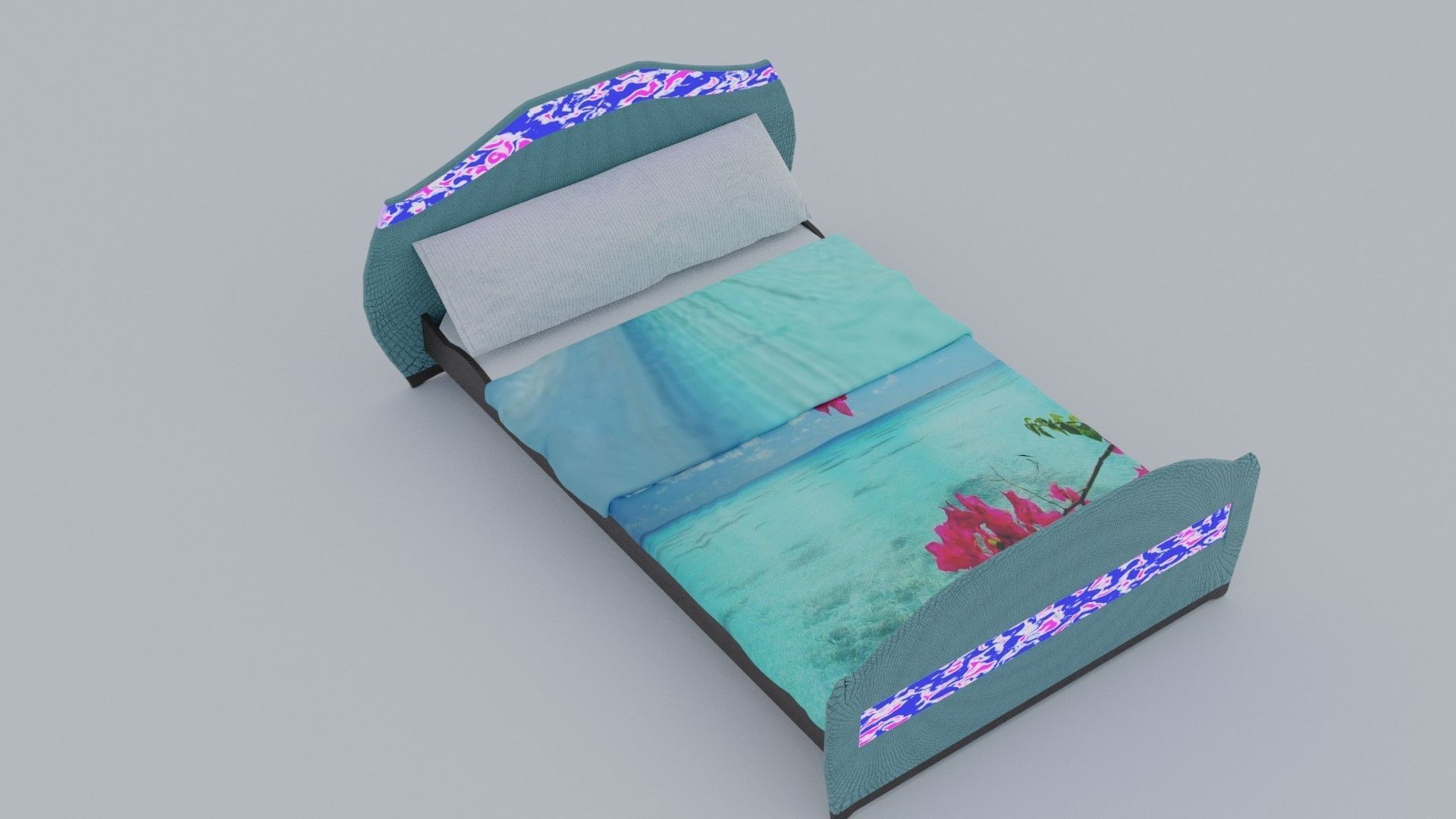 3D MODEL BEDROOM BED WITH ILLUMINATION 3D model_12