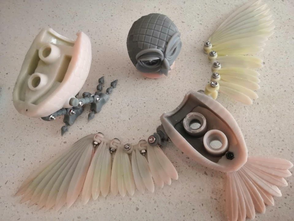 Bubo the Owl articulated 3D print model_5