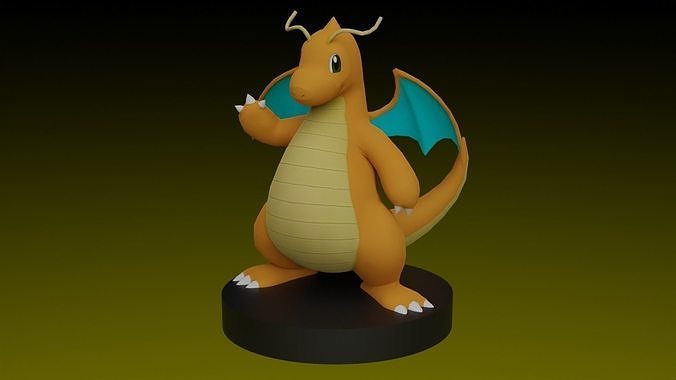 pokemon dragonite 3D print model